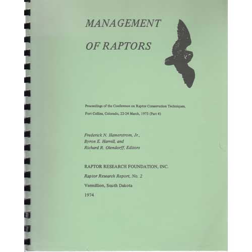 Book cover and/or sample page of Management of Raptors
