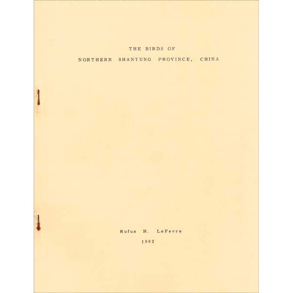 Book cover and/or sample page of The Birds of Northern Shantung Province, China