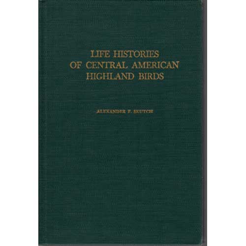 Book cover and/or sample page of Life Histories of Central American Highland Birds