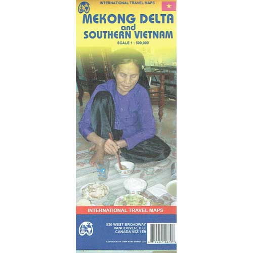 Book cover and/or sample page of Mekong Delta and Southern Vietnam: Travel Map