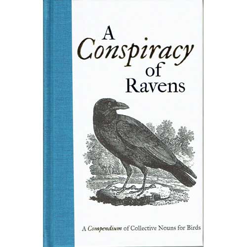 Book cover and/or sample page of A Conspiracy of Ravens: A Compendium of Collective Nouns for Birds
