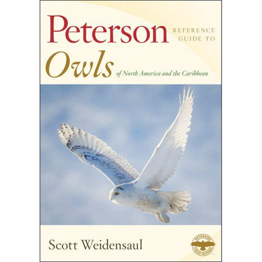 Book cover and/or sample page of Peterson Reference Guide to Owls of North America and the Caribbean