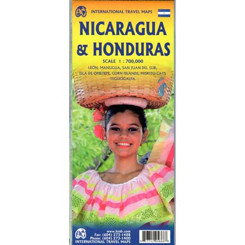 Book cover and/or sample page of Nicaragua and Honduras: Travel Map