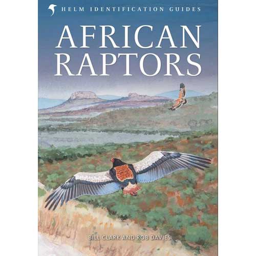 Book cover and/or sample page of African Raptors. Helm Identification Guides