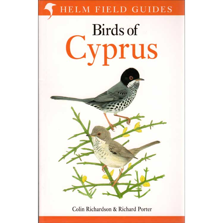 Book cover and/or sample page of Birds of Cyprus. Helm Field Guides