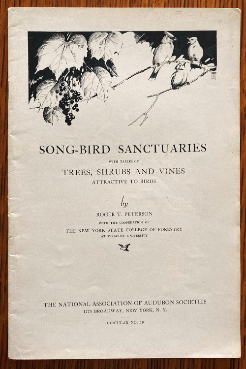 Book cover Song-Bird Sanctuaries with Tables of Trees, Shrubs, and Vines Attractive to Birds