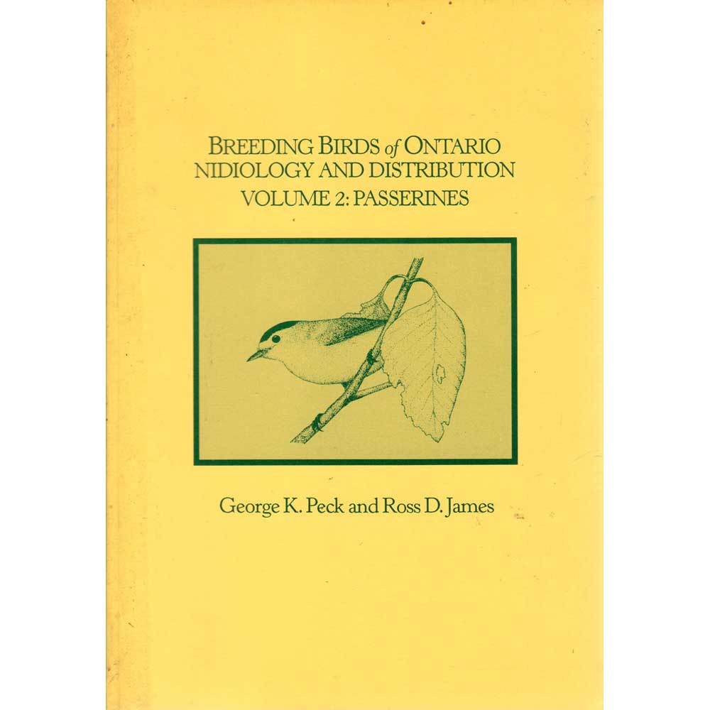 Book cover and/or sample page of Breeding Birds of Ontario Nidiology and Distribution Volume 2: Passerines