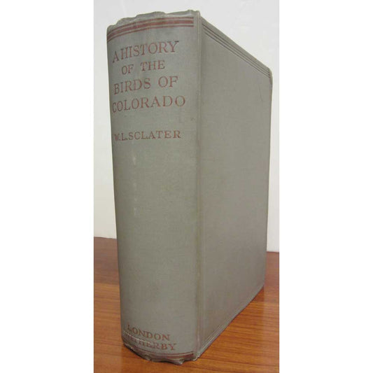 Book cover and/or sample page of A History of Colorado Birds