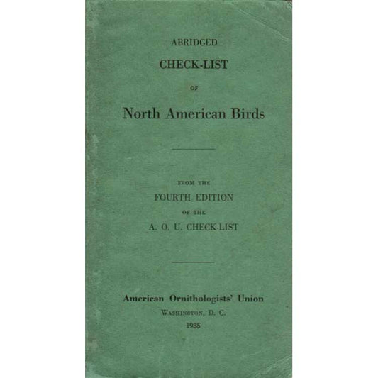 Book cover and/or sample page of Abridged Check-List of North American Birds