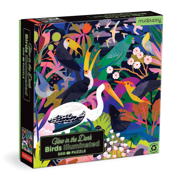 Puzzle: Glow-in-the-Dark Birds Illuminated cover