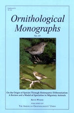 Book cover and/or sample page of On the Origin of Species Through Heteropatric Differentiation: A Review and a Model of Speciation in Migratory Animals (OM69)