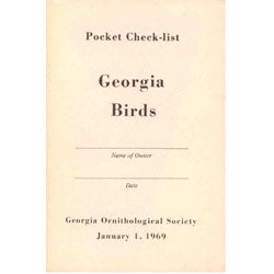 Pocket Check-list Georgia Birds cover