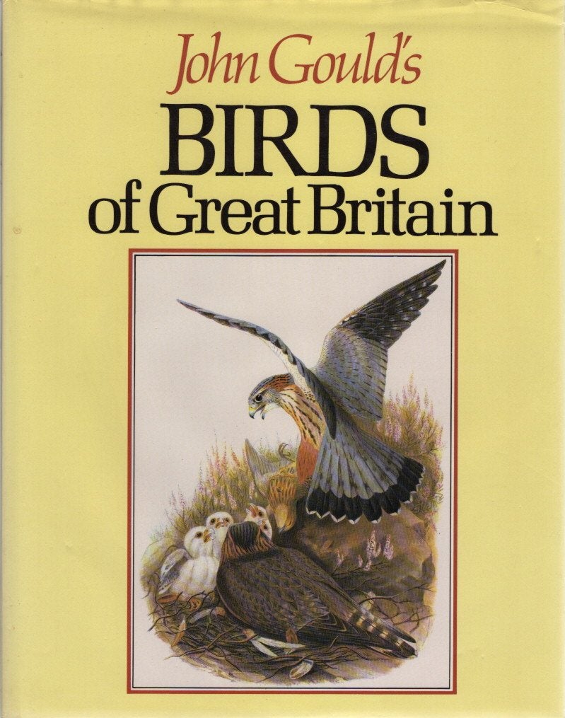 Book cover and/or sample page of John Gould's Birds of Great Britain