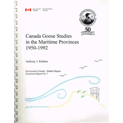 Book cover and/or sample page of Canada Goose Studies in the Maritime Provinces 1950-1992