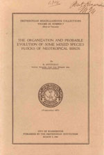 Book cover and/or sample page of The Organization and Probable Evolution of Some Mixed Species Flocks of Neotropical Birds
