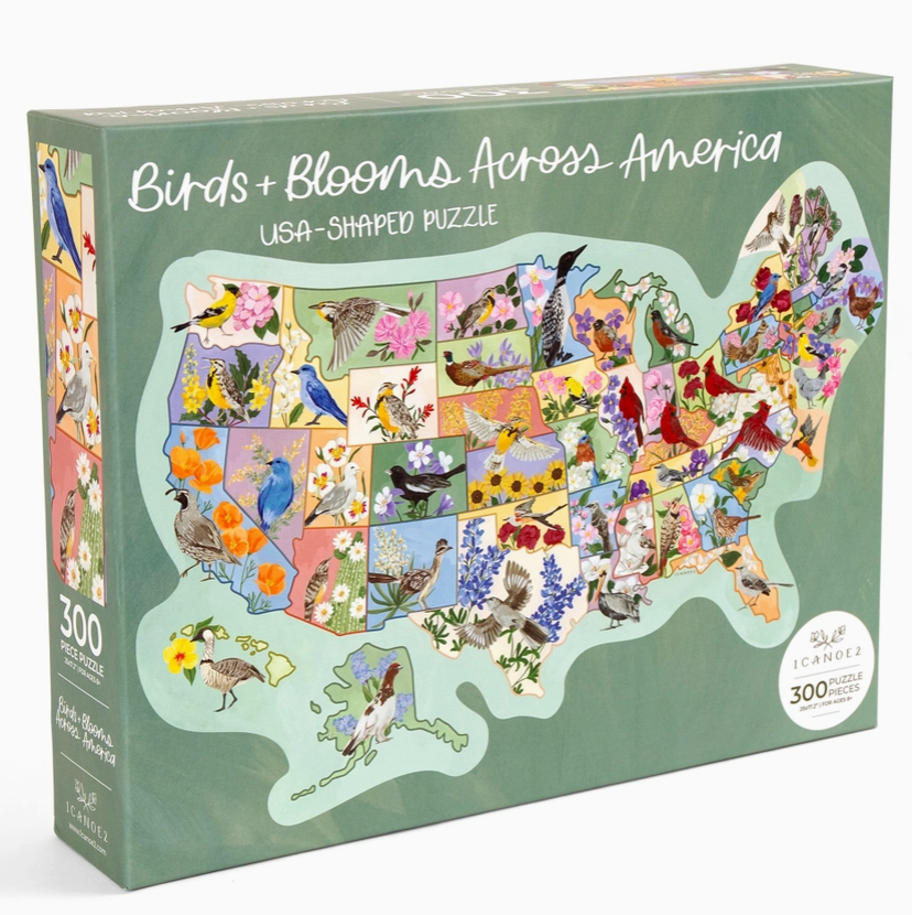 Puzzle: Birds and Blooms Across America cover