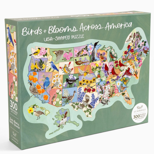 Puzzle: Birds and Blooms Across America cover
