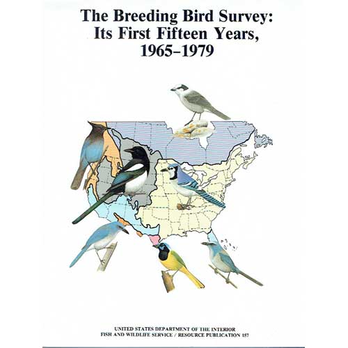 Book cover and/or sample page of The Breeding Bird Survey: Its First Fifteen Years, 1965-1979