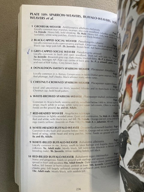 Field Guide to the Birds of Kenya & Northern Tanzania