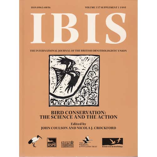 Book cover and/or sample page of IBIS: Bird Conservation: The Science and the Action