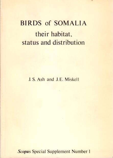 Book cover Birds of Somalia: Their Habitat, Status and Distribution