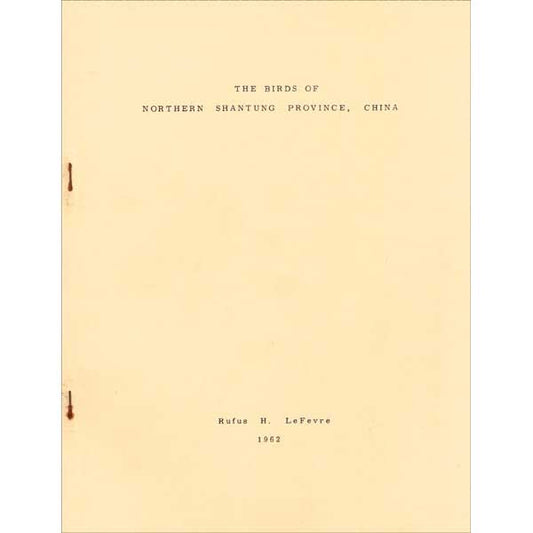 Book cover and/or sample page of The Birds of Northern Shantung Province, China
