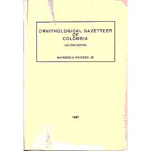Book cover and/or sample page of Ornithological Gazetteer of Colombia, Second Edition