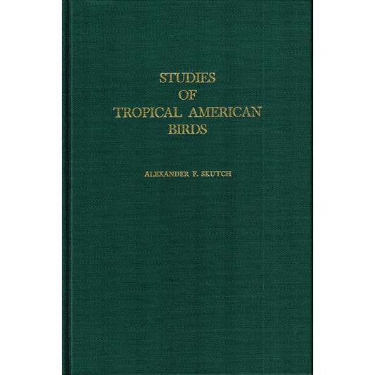 Book cover and/or sample page of Studies of Tropical American Birds [Nuttall Publication #10]