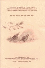 Book cover and/or sample page of Trends in Geographic Variation of Cooper's Hawk and Northern Goshawk in North America: A Multivariate Analysis