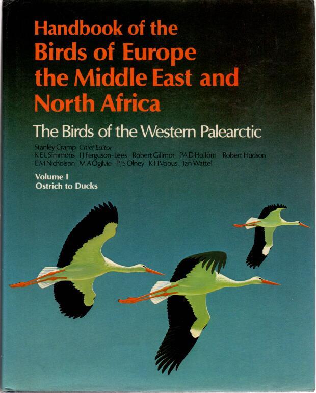 Book cover and/or sample page of Handbook of the Birds of Europe, the Middle East, and North Africa. Volume 1.
