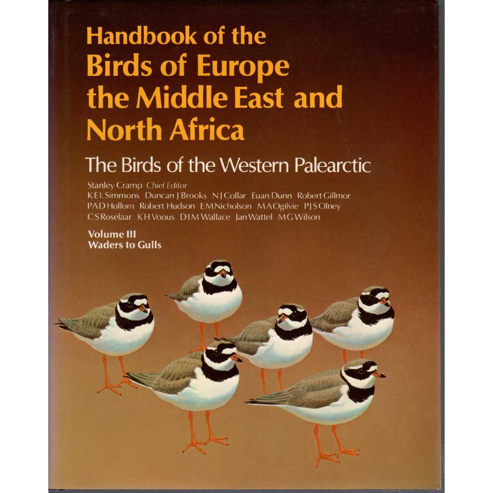 Book cover and/or sample page of Handbook of the Birds of Europe, the Middle East, and North Africa. Volume III.