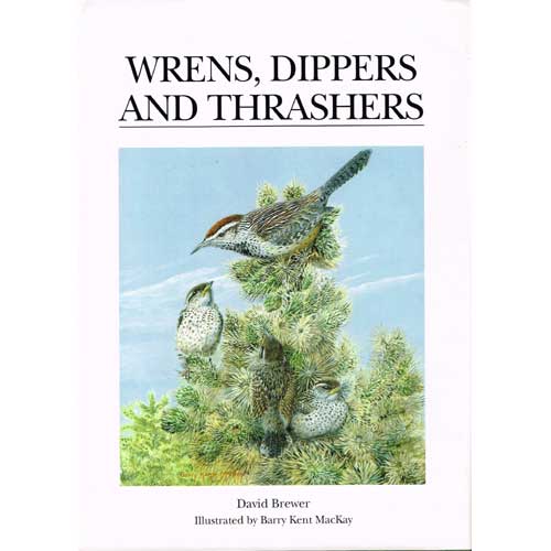 Book cover and/or sample page of Wrens, Dippers and Thrashers