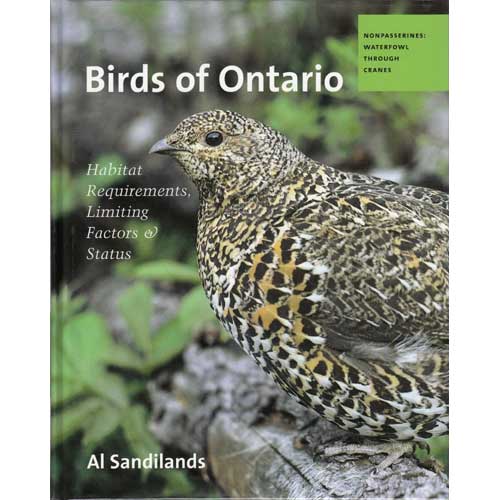 Book cover and/or sample page of Birds of Ontario: Habitat Requirements, Limiting Factors, and Status. Volume 1: Waterfowl to Cranes