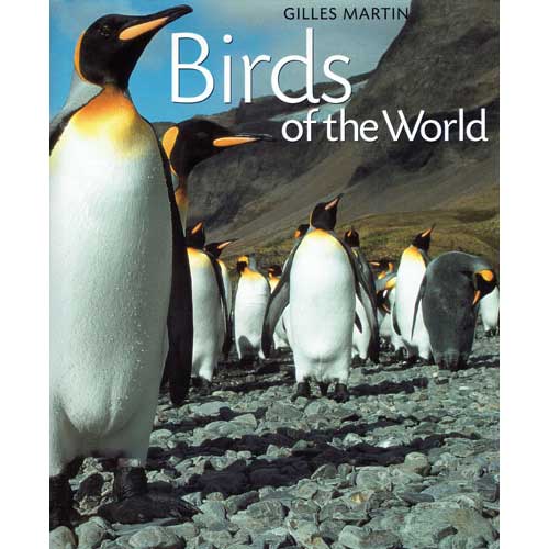 Book cover and/or sample page of Birds of the World: Photographs by Gilles Martin