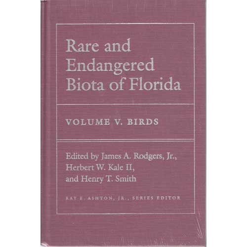 Book cover and/or sample page of Rare and Endangered Biota of Florida: Birds [HC]