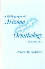 Book cover and/or sample page of A Bibliography of Arizona Ornithology