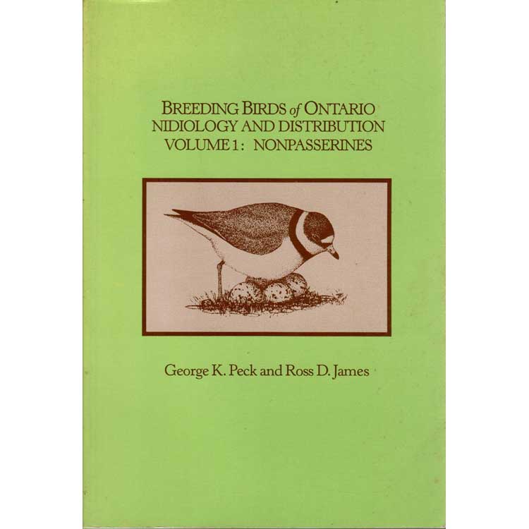 Book cover and/or sample page of Breeding Birds of Ontario: Nidiology and Distribution. Volume 1: Nonpasserines [PB]