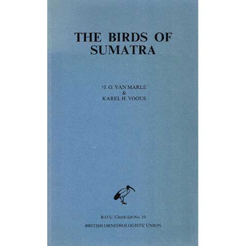 Book cover and/or sample page of The Birds of Sumatra:  An Annotated Check-list