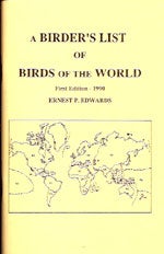 Book cover and/or sample page of A Birder's List of Birds of the World