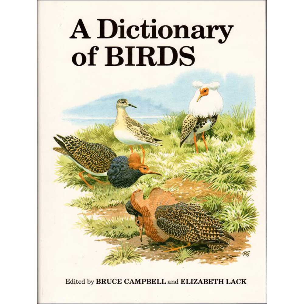 Book cover and/or sample page of A Dictionary of Birds