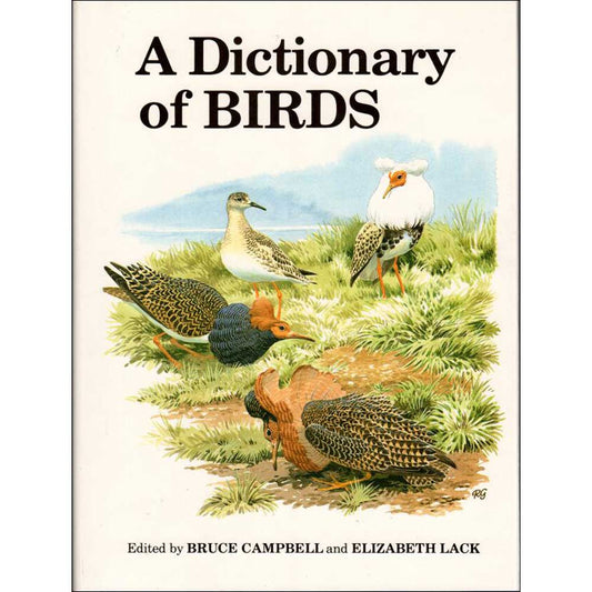 Book cover and/or sample page of A Dictionary of Birds
