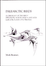 Book cover and/or sample page of Palearctic Birds: A Checklist of the Birds of Europe, North Africa and Asia North of the Foothills of the Himalayas
