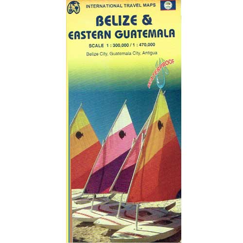Book cover and/or sample page of Belize & Eastern Guatemala: Travel Map [WATERPROOF]