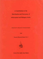 Book cover and/or sample page of A Contribution to the Distribution and Taxonomy of Afrotropical and Malagasy Birds