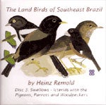 Book cover and/or sample page of The Land Birds of Southeast Brazil: Disc 3: Swallows - Icterids [CD-Rom]