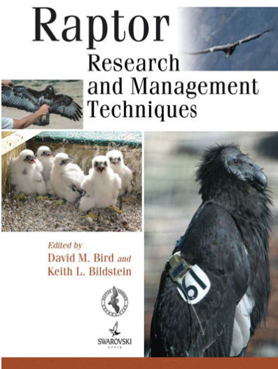 Book cover and/or sample page of Raptor Research and Management Techniques