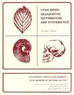 Book cover and/or sample page of Utah Birds: Geographic Distribution and Systematics