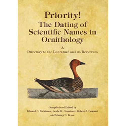 Book cover and/or sample page of Priority! The Dating of Scientific Names in Ornithology: Directory to the Literature & its Reviewers