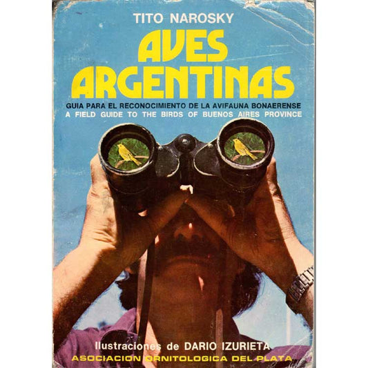 Book cover and/or sample page of Aves Argentinas: A Field Guide to the Birds of Buenos Aires Province (Bilingual edition)