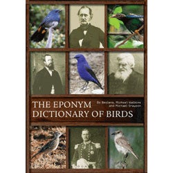 Book cover and/or sample page of The Eponym Dictionary of Birds